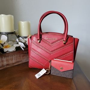 NWT MICHAEL KORS LEATHER SATCHEL